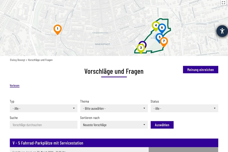 Vorschläge einreichen