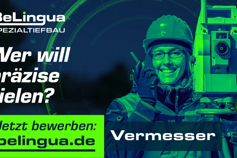 Kampagnenmotiv mit Vermesser